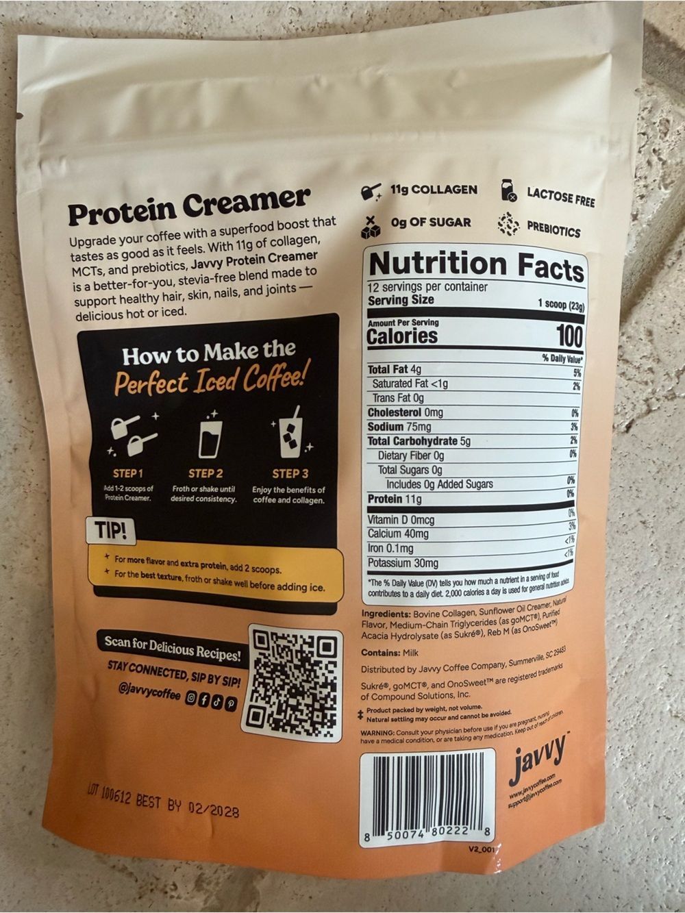 Javvy Protein Creamer - Salted Caramel - Picture 2 of 4